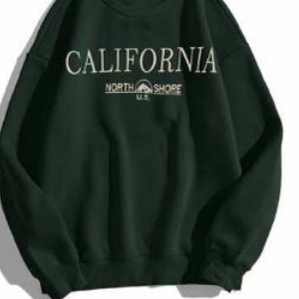 Green womens sweatshirt new
